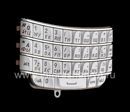 Photogallery for ホワイトロシア語キーボードブラックベリー9790 Bold, ホワイト product