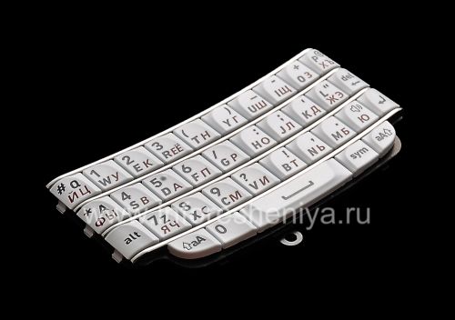 Photogallery for ホワイトロシア語キーボードブラックベリー9790 Bold, ホワイト product