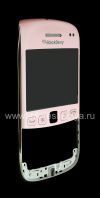Photo 3 — Layar sentuh (Touchscreen) berkumpul dengan panel depan dan pelek untuk BlackBerry 9790 Bold, berwarna merah muda