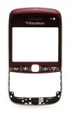 Photo 1 — Layar sentuh (Touchscreen) berkumpul dengan panel depan dan pelek untuk BlackBerry 9790 Bold, merah