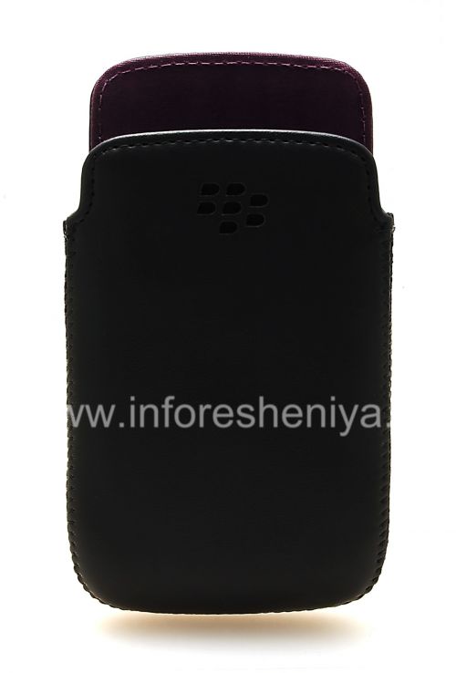 Photogallery for 原皮口袋袋兜BlackBerry 9790 Bold, 黑/紫（黑/紫御） product