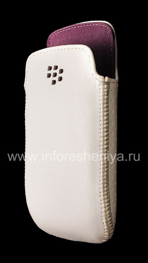 Photogallery for 原皮口袋袋兜BlackBerry 9790 Bold, 白/紫（白/紫御） product