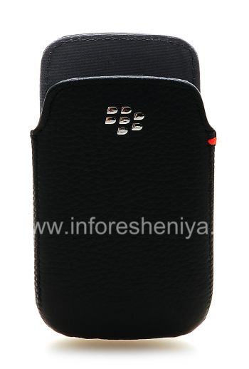 Asli Leather Case-saku Kulit Pocket untuk BlackBerry 9790 Bold