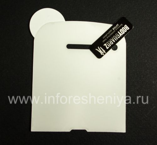 Photogallery for 屏幕保护质地坚实集和身体BodyGuardz盔甲BlackBerry 9790 Bold, 洁白，质地“碳纤维” product