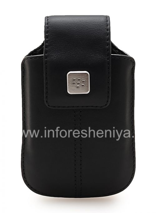 Photogallery for ब्लैकबेरी के लिए क्लिप और धातु टैग चमड़ा कुंडा पिस्तौलदान के साथ मूल चमड़े के मामले, डार्क ब्लू (इंडिगो) product