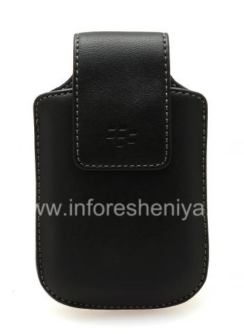 Asli Leather Case Kulit sintetis putar Holster dengan Clip untuk BlackBerry