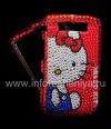 Photo 1 — Plastic Case with rhinestones for BlackBerry 9800/9810 Torch, A series of "Hello Kitty"