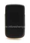 Photo 3 — Firma el caso de cuero de bolsillo con la lengua Smartphone Experts bolsa del bolsillo para BlackBerry 9800/9810 Torch, Negro