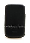 Photo 4 — Firma el caso de cuero de bolsillo con la lengua Smartphone Experts bolsa del bolsillo para BlackBerry 9800/9810 Torch, Negro