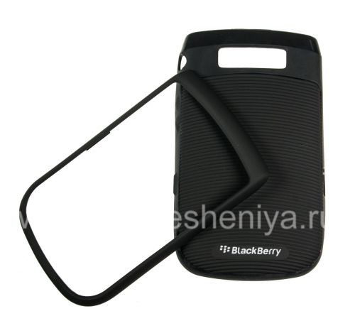 Photogallery for Caso plástico con inserto de goma &quot;antorcha&quot; para BlackBerry 9800/9810 Torch, Negro / Negro product