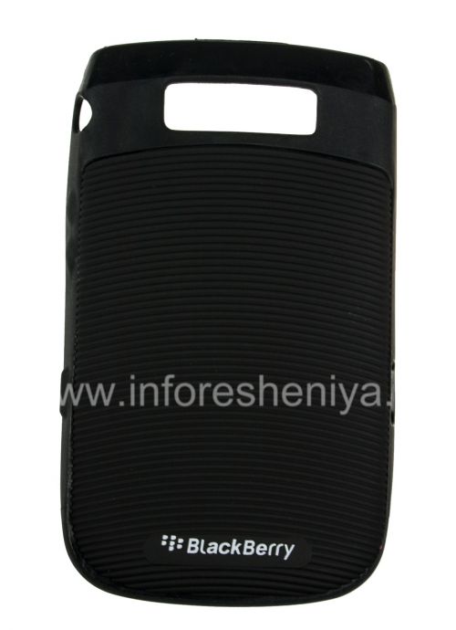 Photogallery for Caso plástico con inserto de goma &quot;antorcha&quot; para BlackBerry 9800/9810 Torch, Negro / Negro product