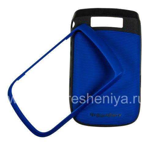 Photogallery for Caso plástico con inserto de goma &quot;antorcha&quot; para BlackBerry 9800/9810 Torch, Azul / Negro product