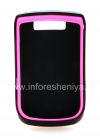 Photo 2 — Caso plástico con inserto de goma "antorcha" para BlackBerry 9800/9810 Torch, Rosa / Negro
