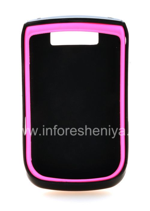 Photogallery for Caso plástico con inserto de goma &quot;antorcha&quot; para BlackBerry 9800/9810 Torch, Rosa / Negro product