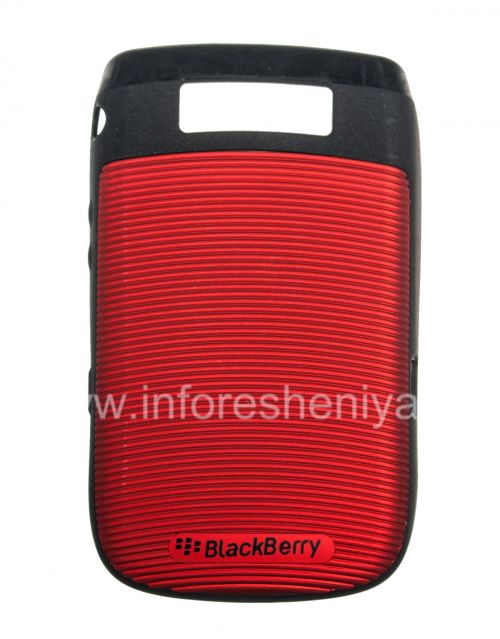 Photogallery for Caso plástico con inserto de goma &quot;antorcha&quot; para BlackBerry 9800/9810 Torch, Rojo / Negro product