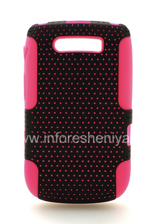 Photogallery for غطاء مثقب وعرة للبلاك بيري 9800/9810 Torch, ضارب الى الحمرة / أسود product