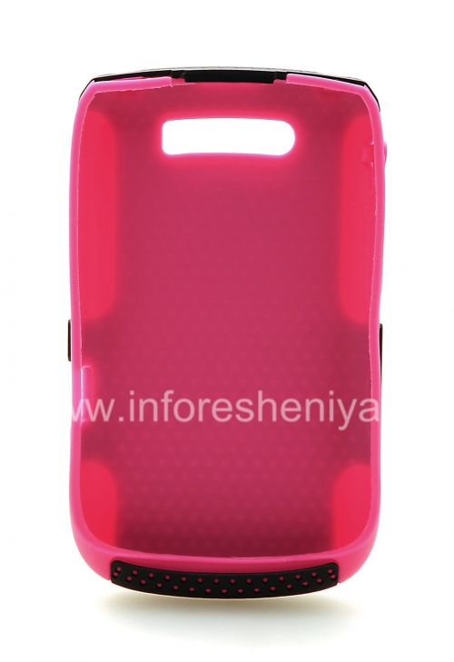 Photogallery for غطاء مثقب وعرة للبلاك بيري 9800/9810 Torch, ضارب الى الحمرة / أسود product