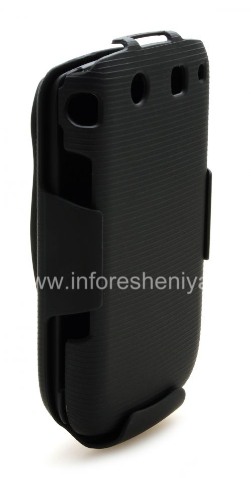 Photogallery for Corporate Plastic holster Case + Wireless Solutions holster Snap-On Combo for BlackBerry 9800 / 9810 Torch, Black (Black) product