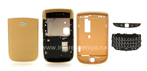 Photogallery for Farben-Fall für Blackberry 9800/9810 Torch, Goldfunkelnde product
