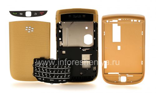 Photogallery for Farben-Fall für Blackberry 9800/9810 Torch, Goldfunkelnde product
