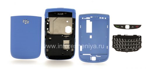 Photogallery for Farben-Fall für Blackberry 9800/9810 Torch, blau glänzend product