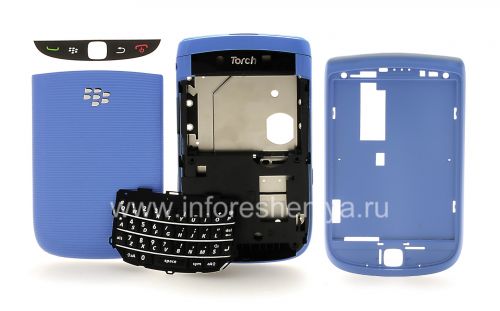 Photogallery for Farben-Fall für Blackberry 9800/9810 Torch, blau glänzend product