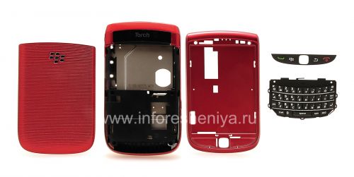 Photogallery for Farben-Fall für Blackberry 9800/9810 Torch, Red Sparkling product