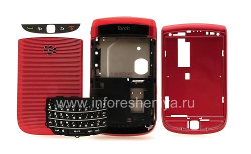 Photogallery for Farben-Fall für Blackberry 9800/9810 Torch, Red Sparkling product