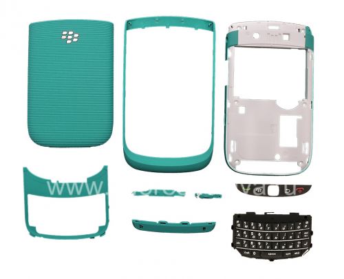 Photogallery for Farben-Fall für Blackberry 9800/9810 Torch, Türkis gebürstet product