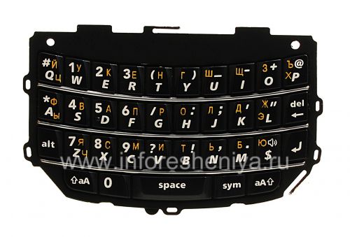 Photogallery for Russische Tastatur Blackberry 9800/9810 Torch (Gravur), Schwarz product