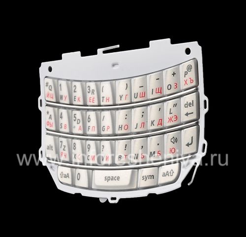 Photogallery for 俄语键盘Pearl白色的BlackBerry 9800 / 9810 Torch, 珍珠白（珍珠白） product