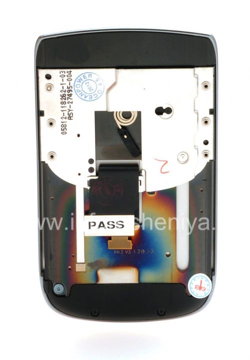 Photogallery for Original pantalla LCD para el montaje completo para BlackBerry 9800 Torch, Metálico oscuro (carbón), escriba 002/111 product