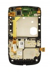 Photo 2 — BlackBerry 9800 / 9810 Torch জন্য একটি ইনস্টল চিপ সঙ্গে মূল মামলার মাঝের অংশ, 9800, ব্ল্যাক