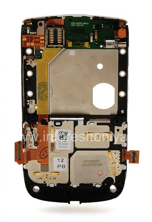 Photogallery for The middle part of the original body with a chip set for BlackBerry 9800/9810 Torch, 9800, White product
