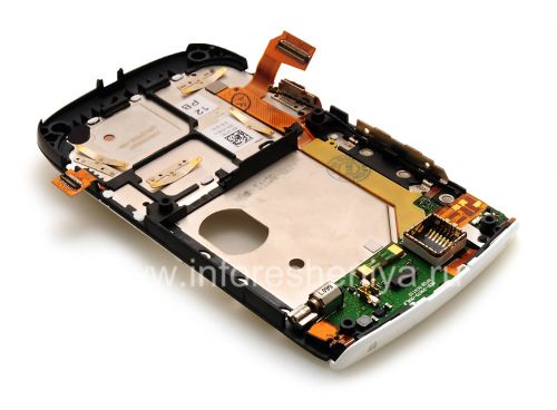Photogallery for The middle part of the original body with a chip set for BlackBerry 9800/9810 Torch, 9800, White product