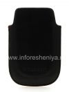 Photo 2 — Leder Case-Tasche BlackBerry Logo für BlackBerry 9800 / 9810 Torch, Schwarz, feine Textur, Metall-Logo