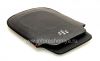 Photo 5 — Leder Case-Tasche BlackBerry Logo für BlackBerry 9800 / 9810 Torch, Schwarz, feine Textur, Metall-Logo