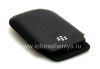 Photo 5 — Leder Case-Tasche BlackBerry Logo für BlackBerry 9800 / 9810 Torch, Schwarz, Große Getreide, Metall-Logo