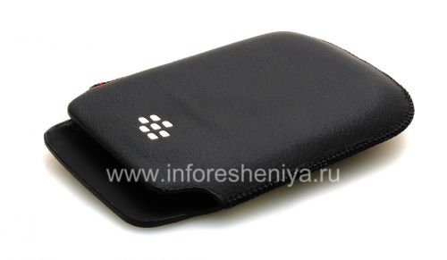 Photogallery for Leather Case-pocket BlackBerry logo for BlackBerry 9800 / 9810 Torch, Black, Large texture, metal logo product