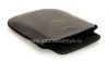 Photo 5 — Leder Case-Tasche BlackBerry Logo für BlackBerry 9800 / 9810 Torch, Schwarz, feine Textur, schwarzer Kunststoff-Logo