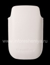 Photo 2 — BlackBerry BlackBerry 9800 के लिए एक सफेद लोगो के साथ चमड़ा प्रकरण जेब / 9810 Torch, सफेद, ठीक बनावट, सफेद प्लास्टिक लोगो