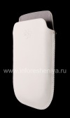 Photo 3 — BlackBerry BlackBerry 9800 के लिए एक सफेद लोगो के साथ चमड़ा प्रकरण जेब / 9810 Torch, सफेद, ठीक बनावट, सफेद प्लास्टिक लोगो