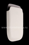 Photo 4 — BlackBerry BlackBerry 9800 के लिए एक सफेद लोगो के साथ चमड़ा प्रकरण जेब / 9810 Torch, सफेद, ठीक बनावट, सफेद प्लास्टिक लोगो