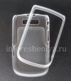 Photo 3 — Silicone Case disegel dengan sisipan plastik untuk BlackBerry 9800 / 9810 Torch, Abu-abu / Transparan