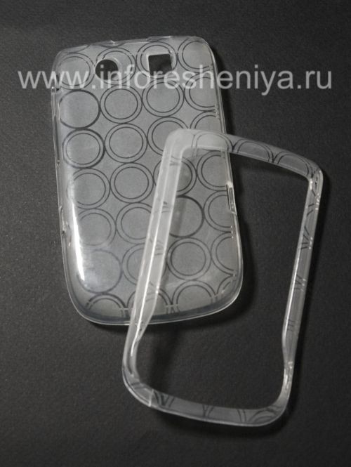 Photogallery for Silicone Case packed with pattern &quot;Rings&quot; for BlackBerry 9800/9810 Torch, White product