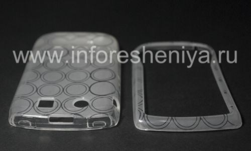 Photogallery for Silicone Case packed with pattern &quot;Rings&quot; for BlackBerry 9800/9810 Torch, White product