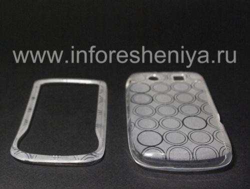 Photogallery for Silicone Case packed with pattern &quot;Rings&quot; for BlackBerry 9800/9810 Torch, White product