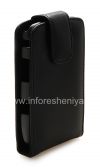 Photo 3 — Signature Leather Case mit vertikalen Öffnungsabdeckung Doormoon für Blackberry 9800/9810 Torch, Schwarz, feine Textur