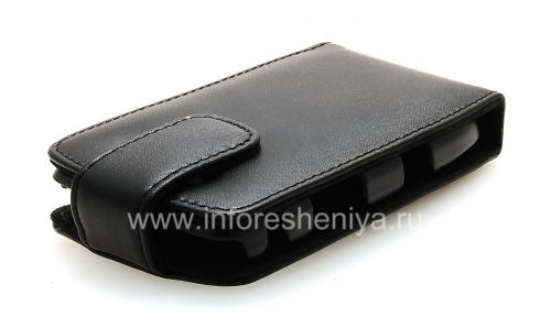 Photogallery for Signature Leather Case mit vertikalen Öffnungsabdeckung Doormoon für Blackberry 9800/9810 Torch, Schwarz, feine Textur product