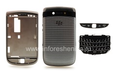 Carcasa original para BlackBerry 9810 Torch, Silver (Plata)